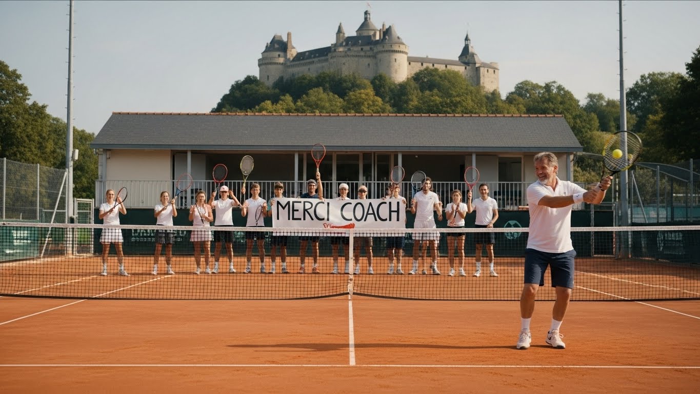 VIDÉO. À Angers, un prof de tennis donne son dernier cours : ses anciens élèves lui font une belle surprise
